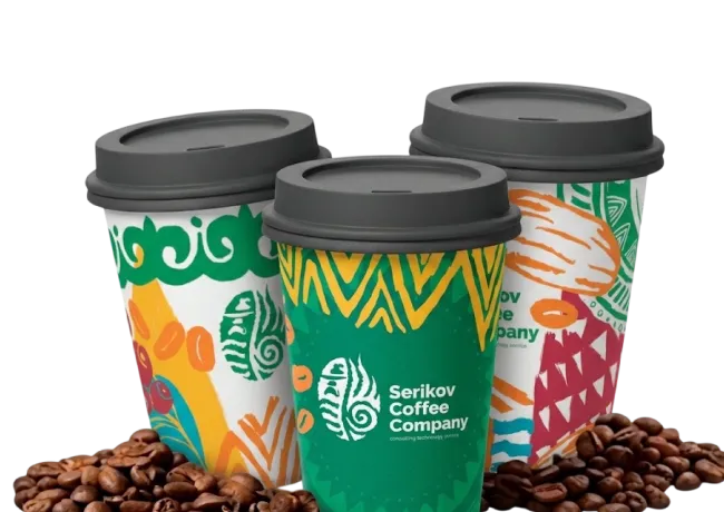 Фирменные стаканы Serikov Coffee Company